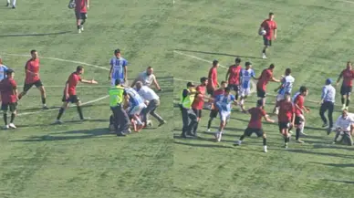 Futbol Turnuvasında Saha Karıştı! Kavga Kameraya Yansıdı