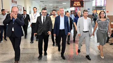 Rektör Okumuş KSÜ Hastanesindeki Çalışmaları İnceledi