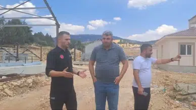 Kazanlıpınar’da Afet Konutlarında Çalışmalar Sürüyor
