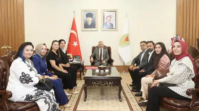 Mustafa Çiçek ve Yönetiminden Vali Ünlüer’e Ziyaret
