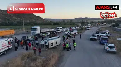 İşçi Servisi Devrildi: 14 Kişi Yaralandı