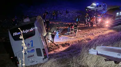 Yolcu Otobüsü Şarampole Uçtu: 2’si Ağır 24 Yaralı