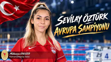 Vali Ünlüer'den, Avrupa Şampiyonu Olan Sevilay Öztürk’e Tebrik Mesajı