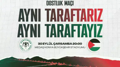 Konyaspor ile Filistin Millî Takımı Sahaya Çıkıyor