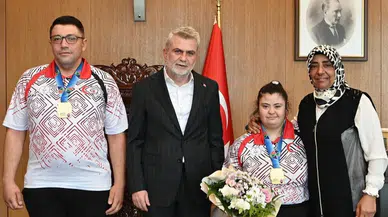 Başkan Görgel, Dünya Şampiyonu Zeynep Sude’yi Ağırladı