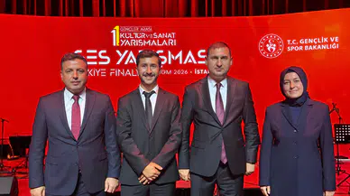Kahramanmaraşlı gençten ses yarışmasında ikincilik