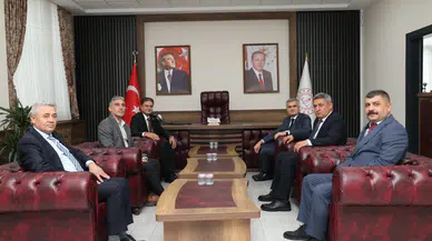 Türk Eğitim-Sen Heyetinden Turan Akpınar’a Makam Ziyareti