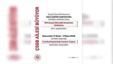 SGK 100 Denetmen Yardımcısı Alımı İçin Süreç Başladı
