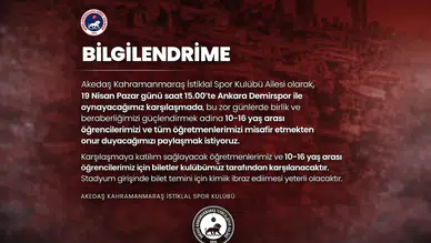 İstiklalspor’dan Anlamlı Davet: Tribünler Açılıyor