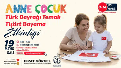Büyükşehir'den 19 Mayıs'ta tişört boyama etkinliği!