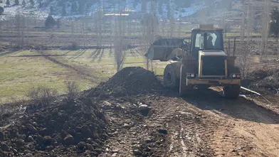 Göksun'da Yol Çalışmaları Sürüyor