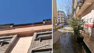 Çatılardan eriyen buzlar vatandaşı mağdur etti