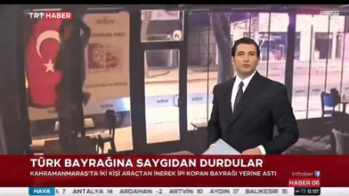 Elbistan’da Türk Bayrağına Duyarlılık Kameralara Yansıdı