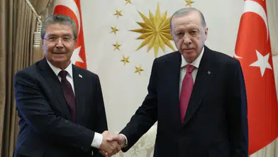 Cumhurbaşkanı Erdoğan, KKTC Başbakanı Üstel'i kabul etti