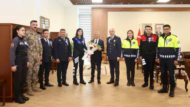 Vali Ünlüer Polis Haftası’nda Emniyetle Buluştu