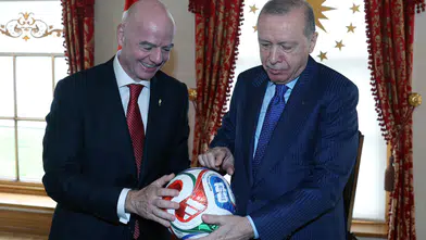 Cumhurbaşkanı Erdoğan, FIFA Başkanı ile Dolmabahçe Sarayı'nda Görüşme Gerçekleştirdi