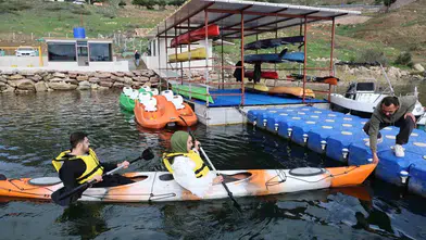 Kılavuzlu Barajı’nda doğa ile iç içe kano keyfi!