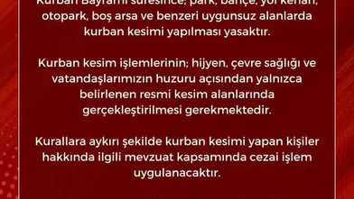 Onikişubat Belediyesi’nden Kurban Bayramı İçin Kesim Uyarısı