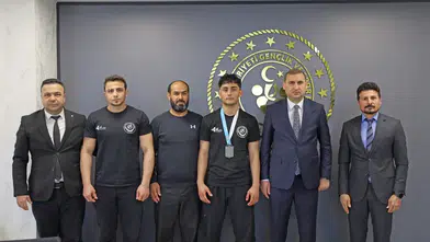 Şampiyon sporcular Kahramanmaraş'ta! Yasin Özdemir'e ziyaret