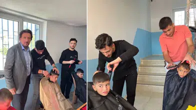 Köy Okullarında Bayram Tıraşı Sevinci