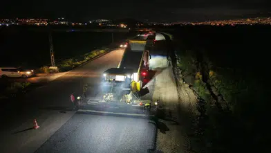 Elmalar Yolunda Bayram Öncesi Asfalt Mesaisi