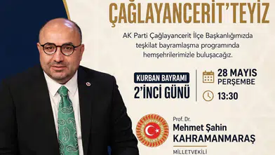 Mehmet Şahin Çağlayancerit'te Bayramlaşacak