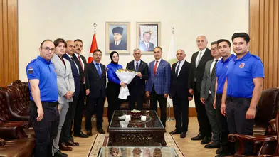 Vali Ünlüer Ceza İnfaz Personellerini makamında kabul etti