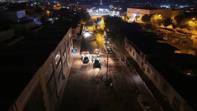 Toptancılar Sitesi’nde Gece Asfalt Mesaisi