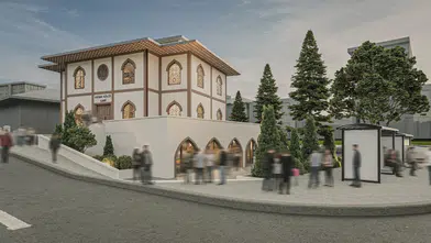 Depremde yıkılan Fatma Gölcü Camii, özgün mimarisiyle hızla yeniden inşa ediliyor