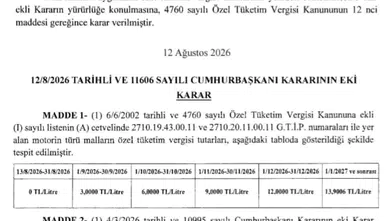 Motorinde Kademeli ÖTV Dönemi: Ağustosta Vergi Yok
