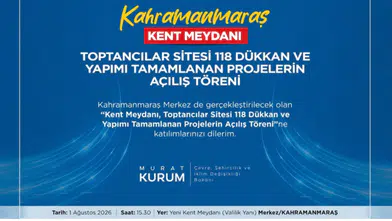 Kahramanmaraş'ta 5 Dev Yatırım Bugün Hizmete Açılıyor