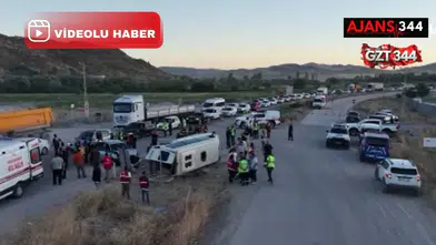 İşçi Servisi Devrildi: 14 Kişi Yaralandı