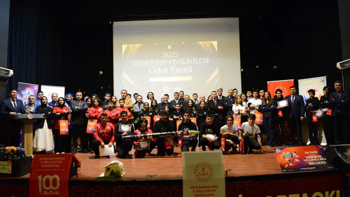 Kahramanmaraş’ta TEKNOFEST gururu: finalist öğrenciler ödüllendirildi