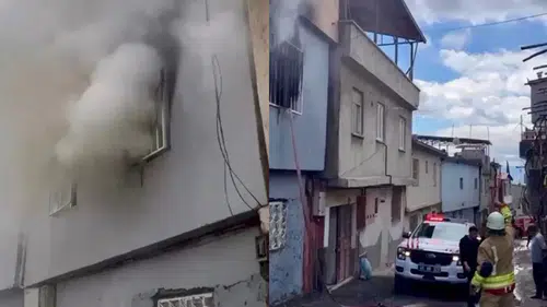 Kahramanmaraş'ta ev yangını! Bir kişi yaralı olarak kurtarıldı
