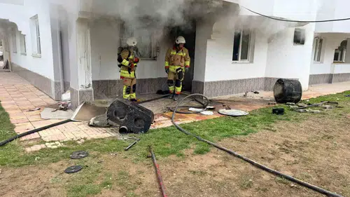 Kahramanmaraş’ta Apartmanda Yangın Paniği