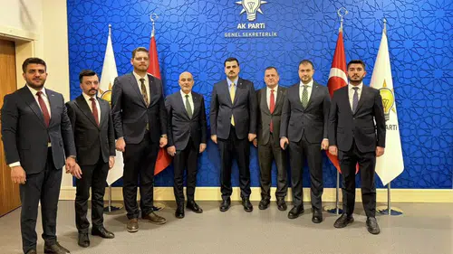 AK Parti Genel Sekreteri İnan Kahramanmaraş heyetini Genel Merkez'de ağırladı