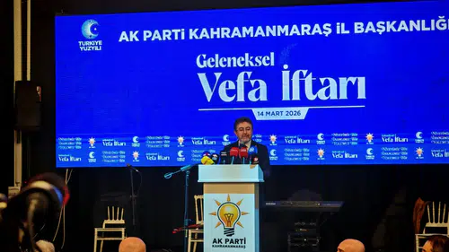 Bakan Yumaklı Kahramanmaraş’ta Teşkilat İftarına Katıldı