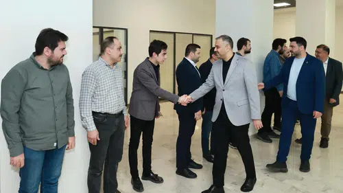 Başkan Hanifi Toptaş tüm personeliyle tek tek bayramlaştı