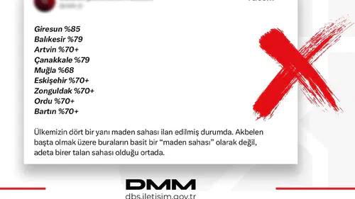 DMM: Maden Saha İddiaları Asılsız Çıktı!