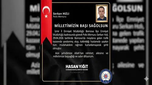 Kahramanmaraş Emniyet Müdürü Yiğit’ten Şehit Polis İçin Taziye Mesajı
