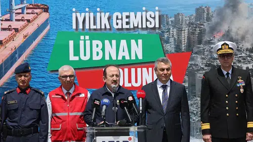 8. İyilik Gemisi Lübnan Yolunda: 730 Ton Yardım Yola Çıktı