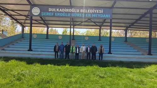 Dulkadiroğlu Belediyesi Dereköy Güreş Meydanı’nı İnceledi