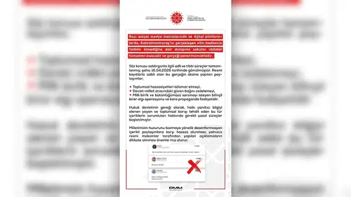 Kahramanmaraş İddialarına Resmi Açıklama Geldi