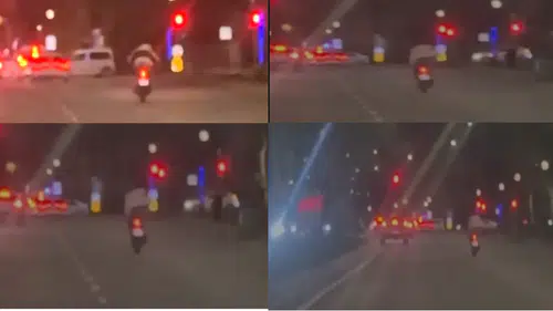 Kontrolden Çıkan Gösteri! Trafikte Herkes Aynı Şeye Odaklandı