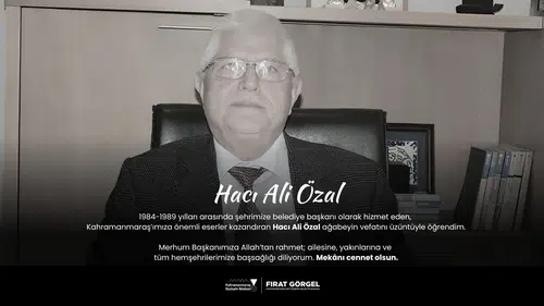 Başkan Görgel, Hacı Ali Özal İçin Başsağlığı Diledi