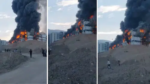 Dulkadiroğlu’nda Feci Yangın:  3 İşçi Yaralandı