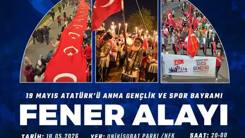 Kahramanmaraş’ta 19 Mayıs Coşkusu Fener Alayı ile Başlıyor