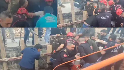 Onikişubat’ta göçükte kalan kişi kurtarıldı