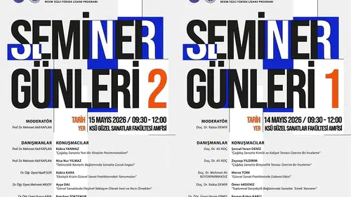 KSÜ’de Sanat Rüzgarı: Seminer Günleri Başlıyor