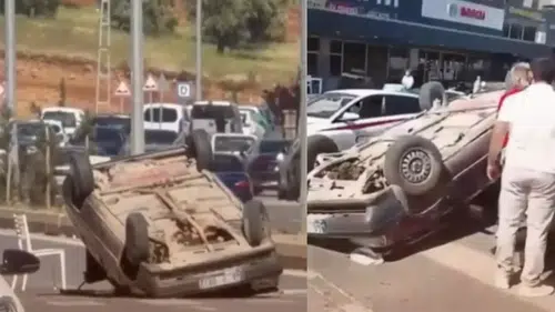 Kahramanmaraş'ta Feci Kaza: Takla Atan Otomobilde 2 Kişi Yaralandı